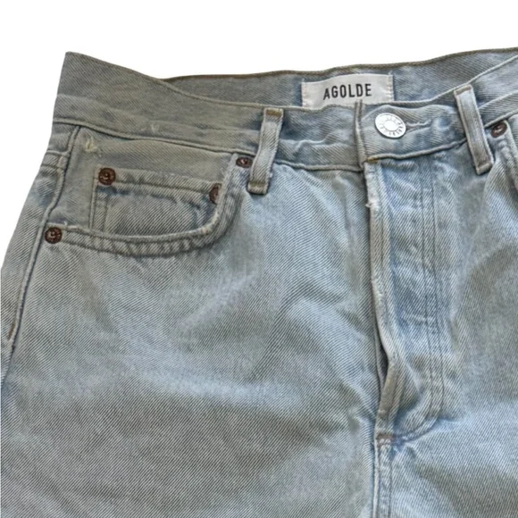 AGOLDE 90s Pinch Waist High Waist Straight Leg Jean size 25 inseam 30 inches - Picture 6 of 10